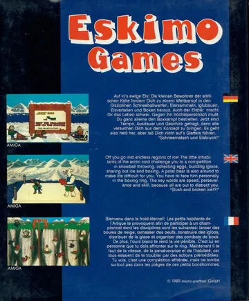 Eskimo Games box cover back